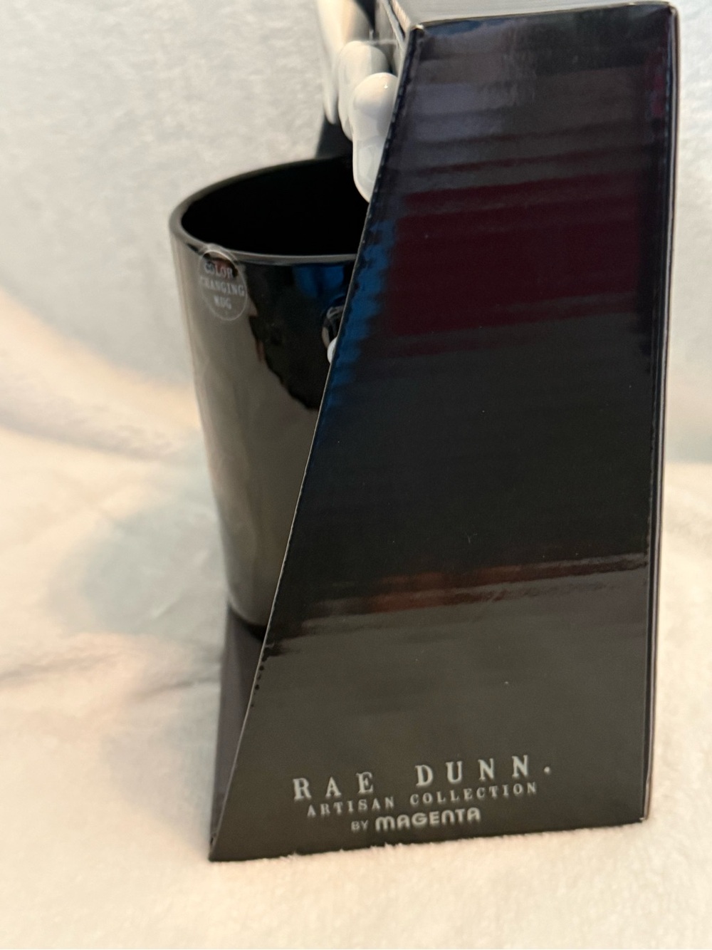 Rae Dunn x Nightmare Before Christmas Black color-changing Mug w/Bone Spoon NWT - Picture 4 of 6